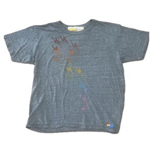 Vintage Aviator Nation tee Y2K Lightning Bolts Grey Sz XL